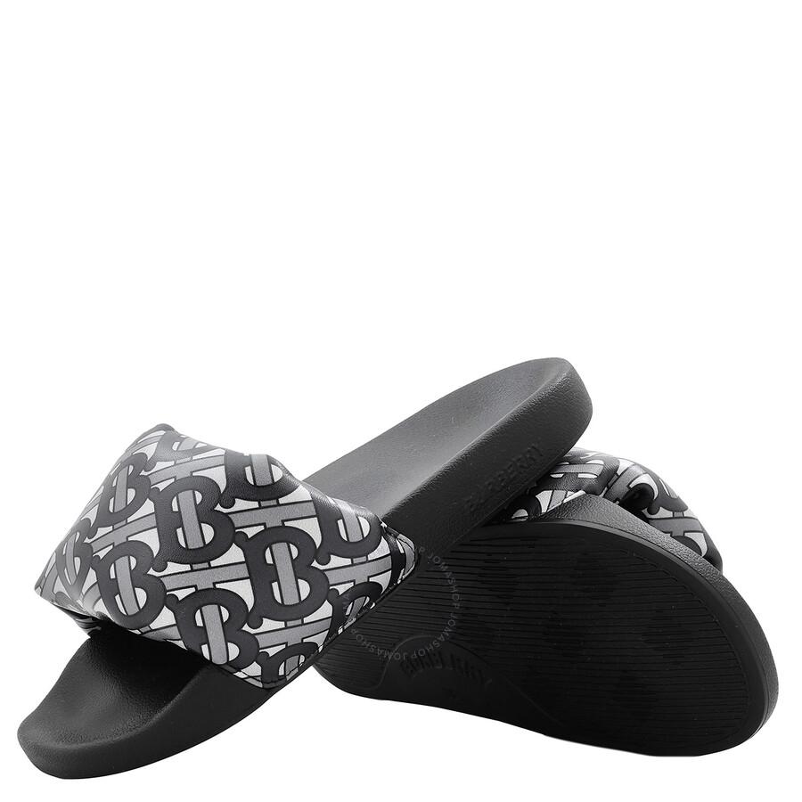 Burberry Logo-Engraved Slides