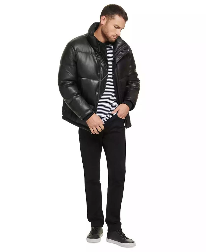 Calvin Klein Men's Faux Leather Classic Puffer Jacket 9