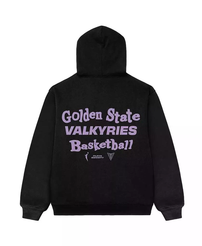 Playa Society Men's and Women's Black Golden State Valkyries Team Pullover Hoodie 3