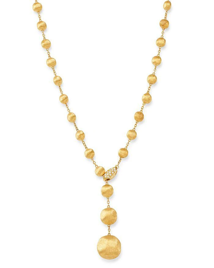 Marco Bicego 18K Yellow Gold Africa Diamond Y Necklace, 16.75" 1