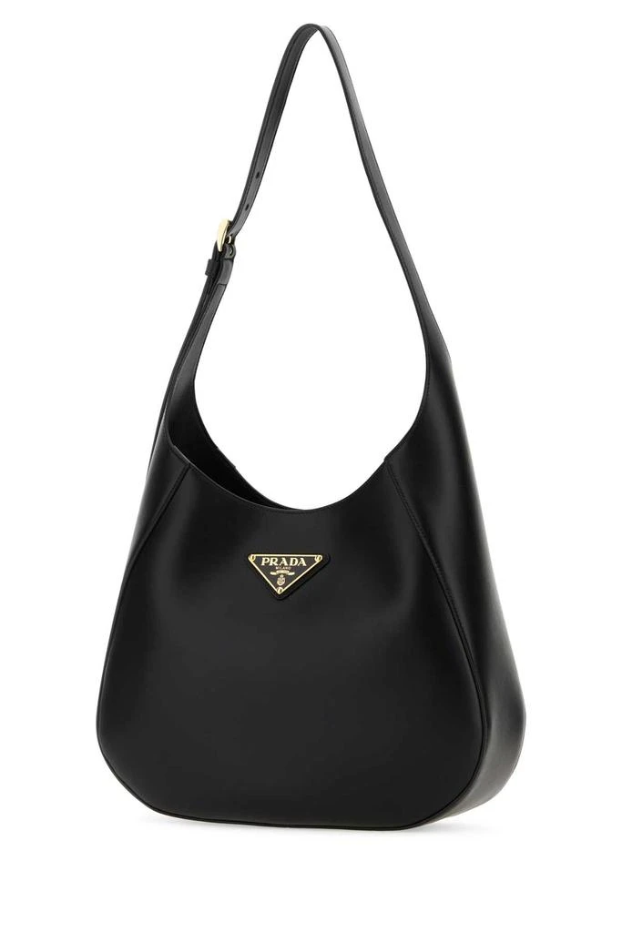 Prada BLACK LEATHER SHOULDER BAG 2