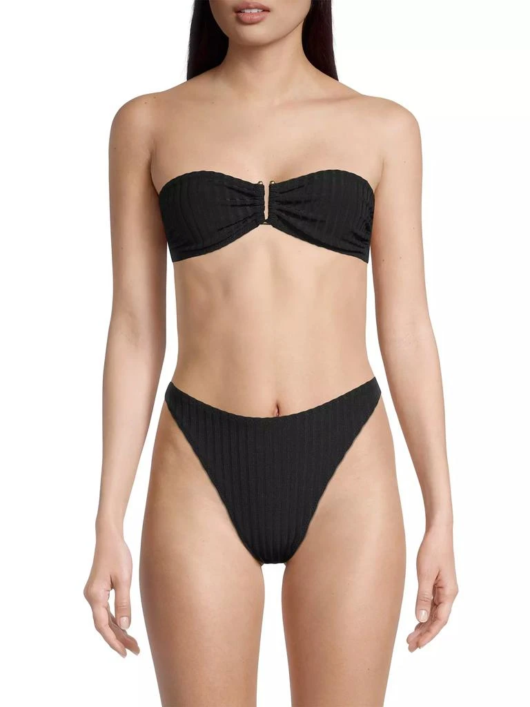 Solid & Striped Continuity Tati Ribbed Bikini Top 3