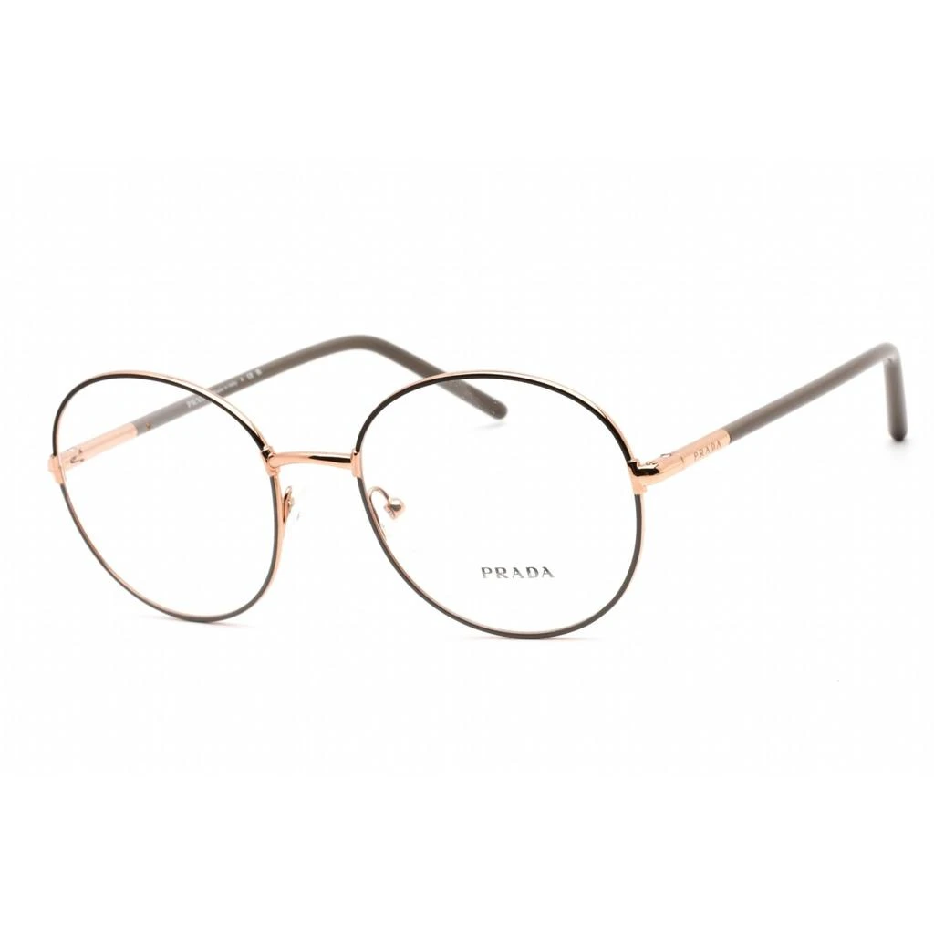 Prada Prada Women's Eyeglasses - Full Rim Round Cocoa/Clay Metal Frame | 0PR 55WV 02H1O1 1