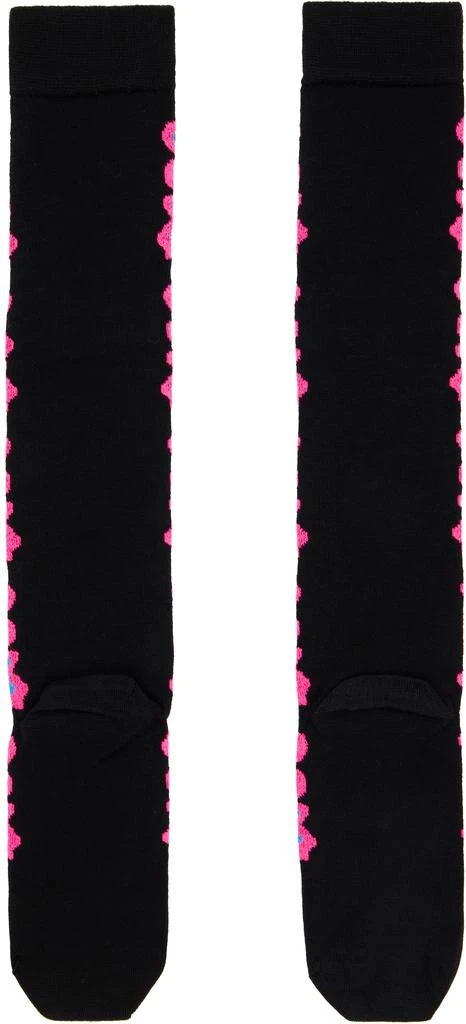 CHOPOVA LOWENA Black Butterfly Long Socks 2