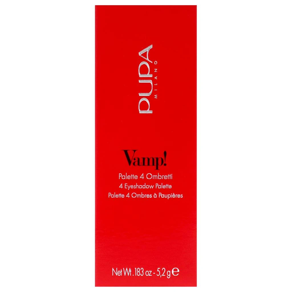 PUPA Milano Vamp! 4 Eyeshadow Palette - 005 Intense Smoky by  for Women - 0.183 oz Eye Shadow 5