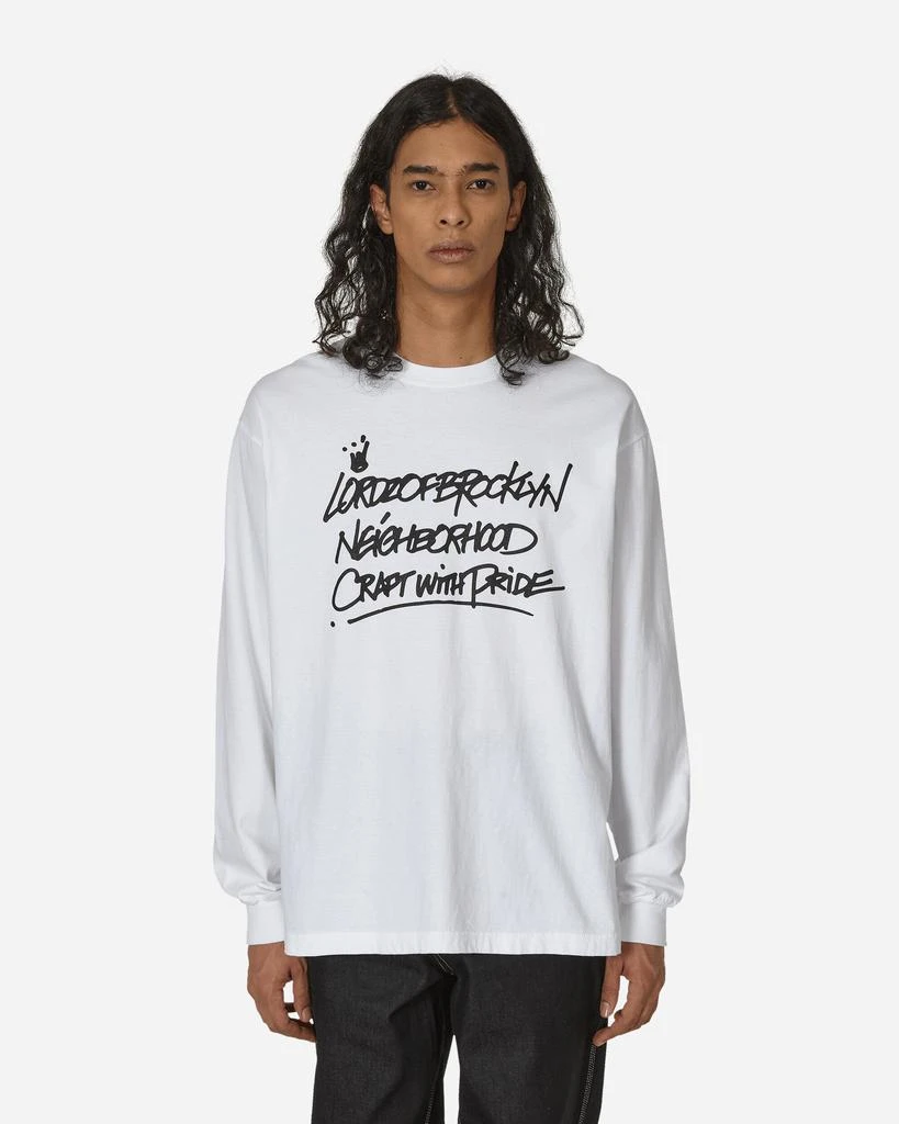 NEIGHBORHOOD Lordz Of Brooklyn LS-1 Longsleeve T-Shirt White 1
