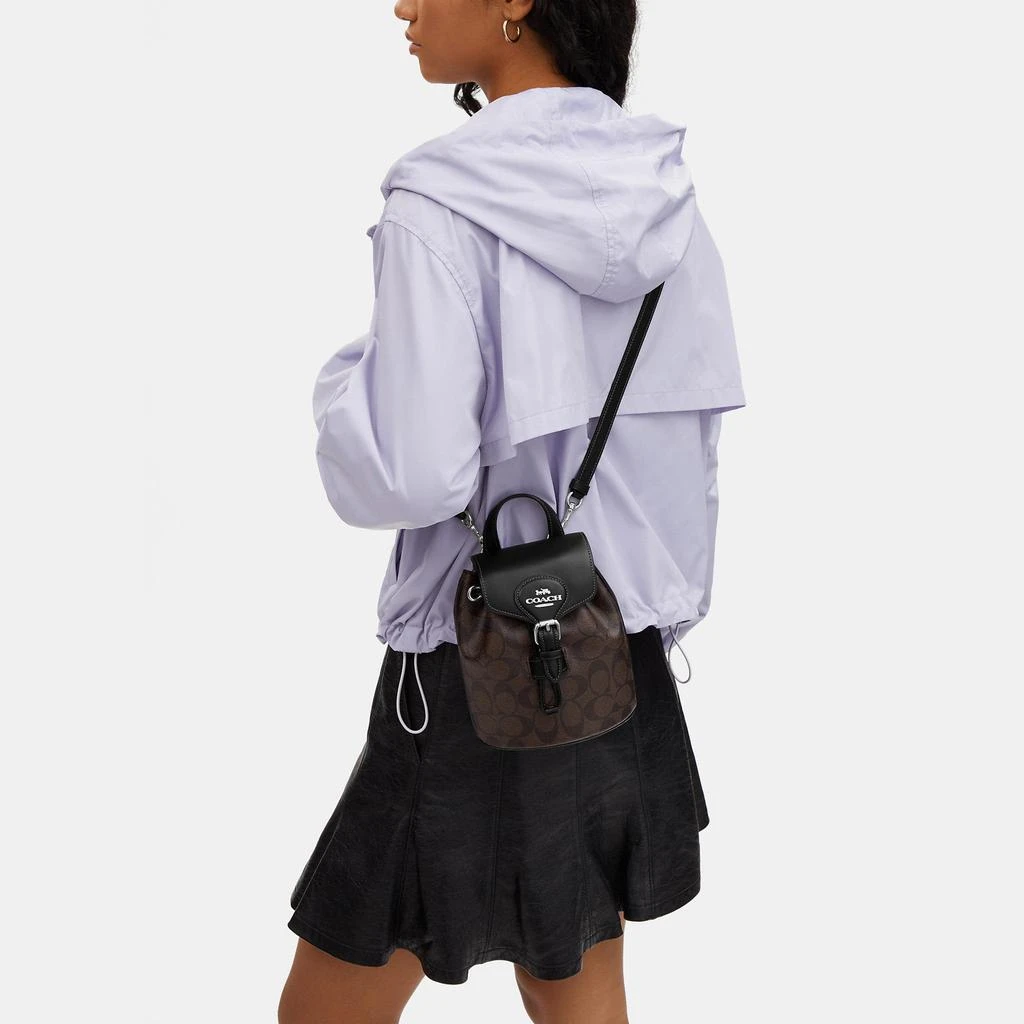 Coach Coach Outlet Amelia Convertible Backpack In Signature Canvas 5