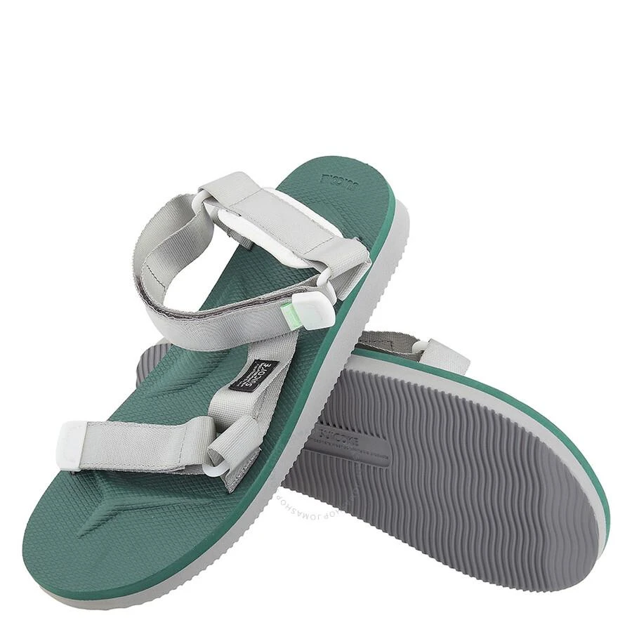 Suicoke Men's Gray X Green Depa-Cab Sandals 2