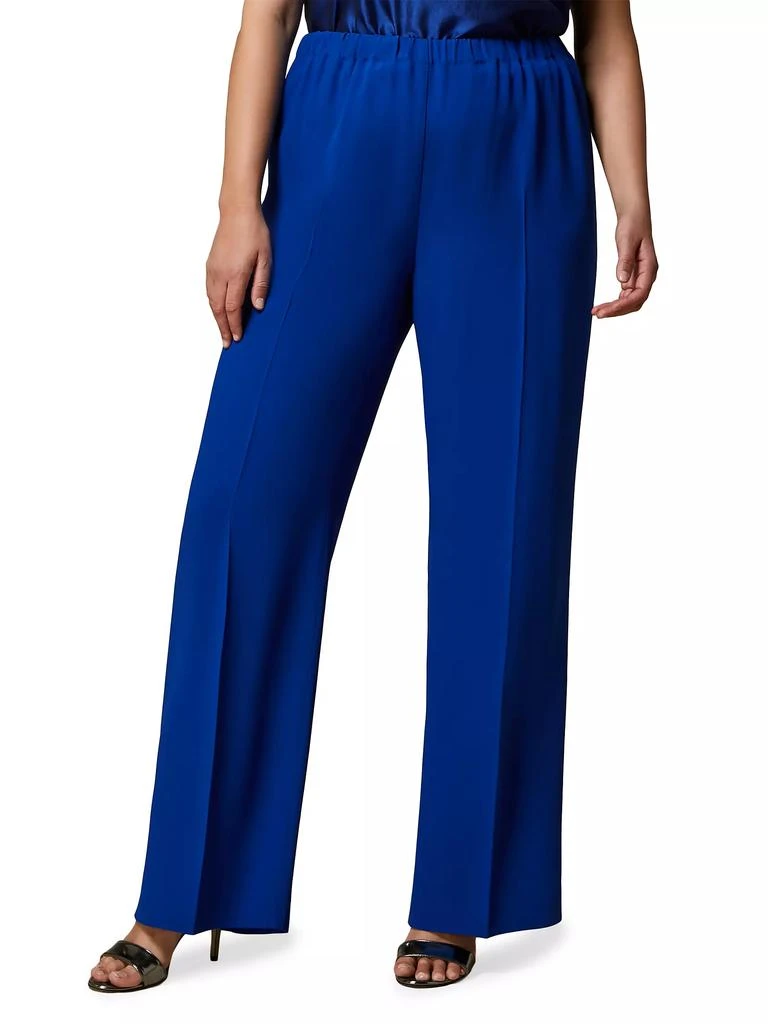 Marina Rinaldi Plus Agile Crêpê Envers Satin Trousers 3