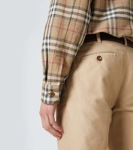 Burberry Burberry Check cotton and linen shirt 6