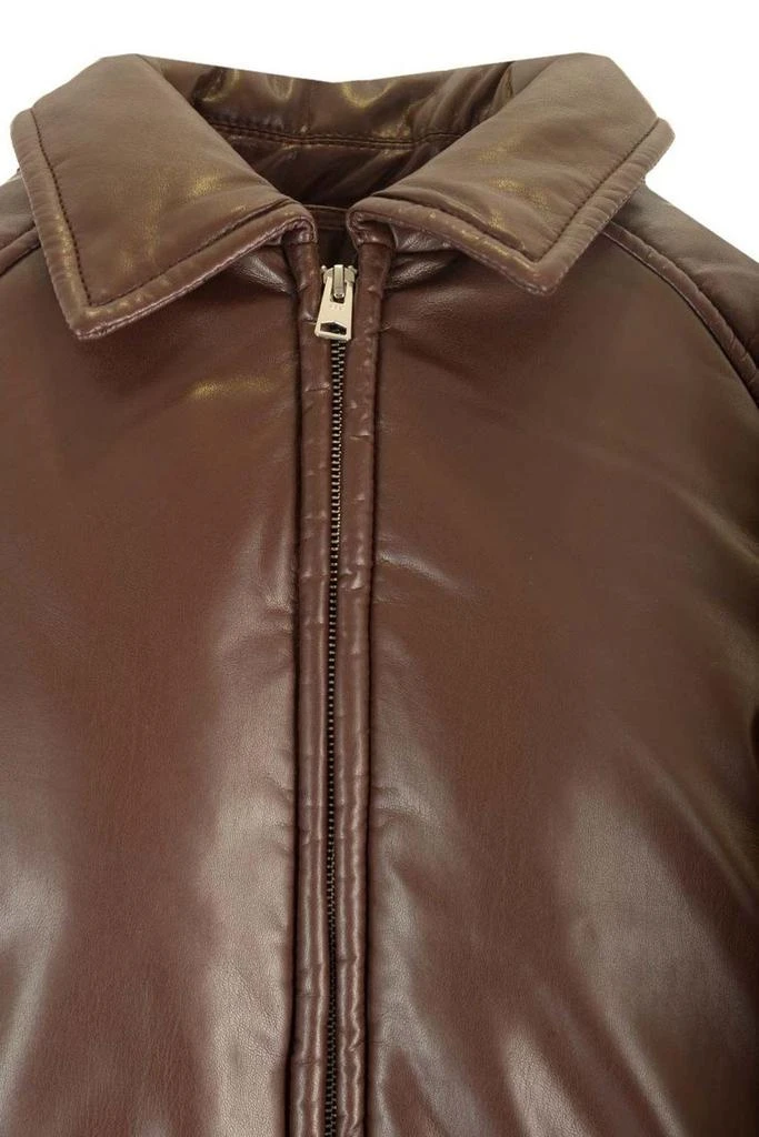 AGOLDE AGOLDE Zip-Up Cropped Bomber Jacket 4