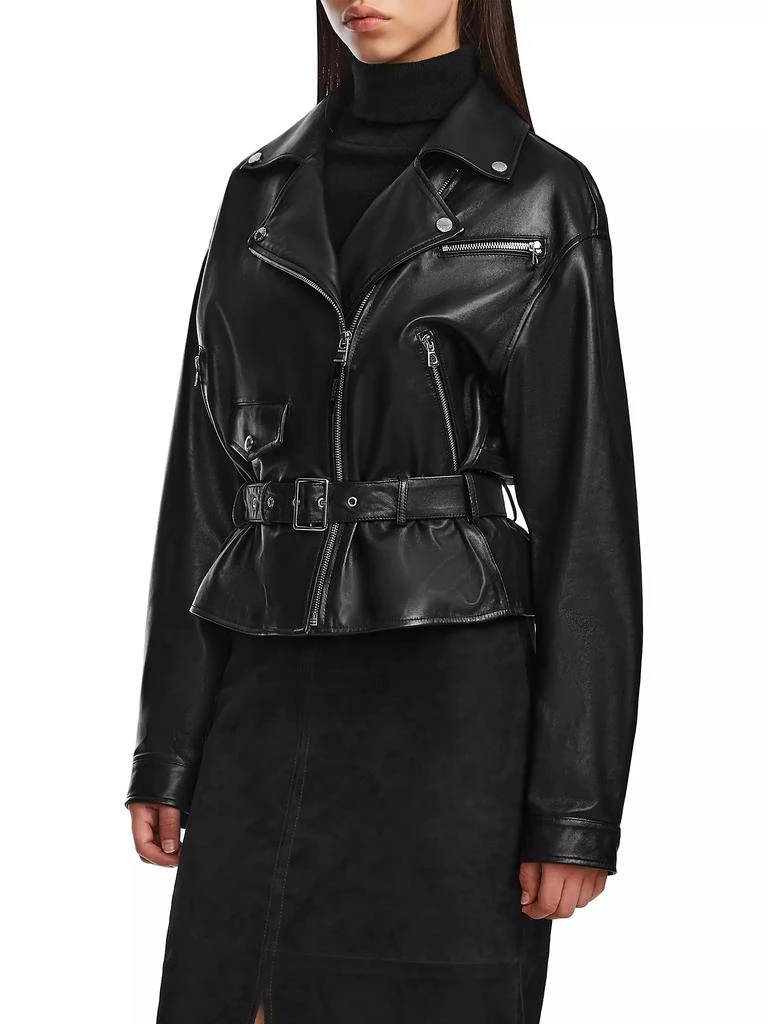 RUDSAK Arielle Leather Belted Jacket 4