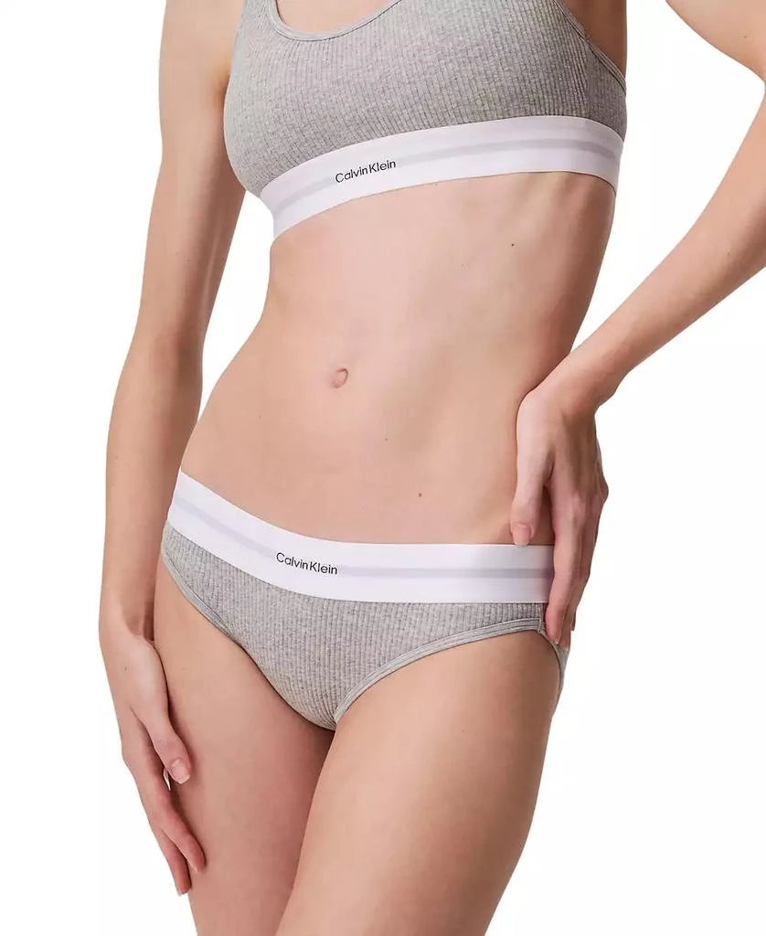 Calvin Klein Women's Ribbed Bikini Underwear QF8022 1