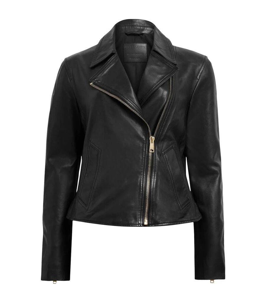 ALL SAINTS Leather Vela Biker Jacket 1