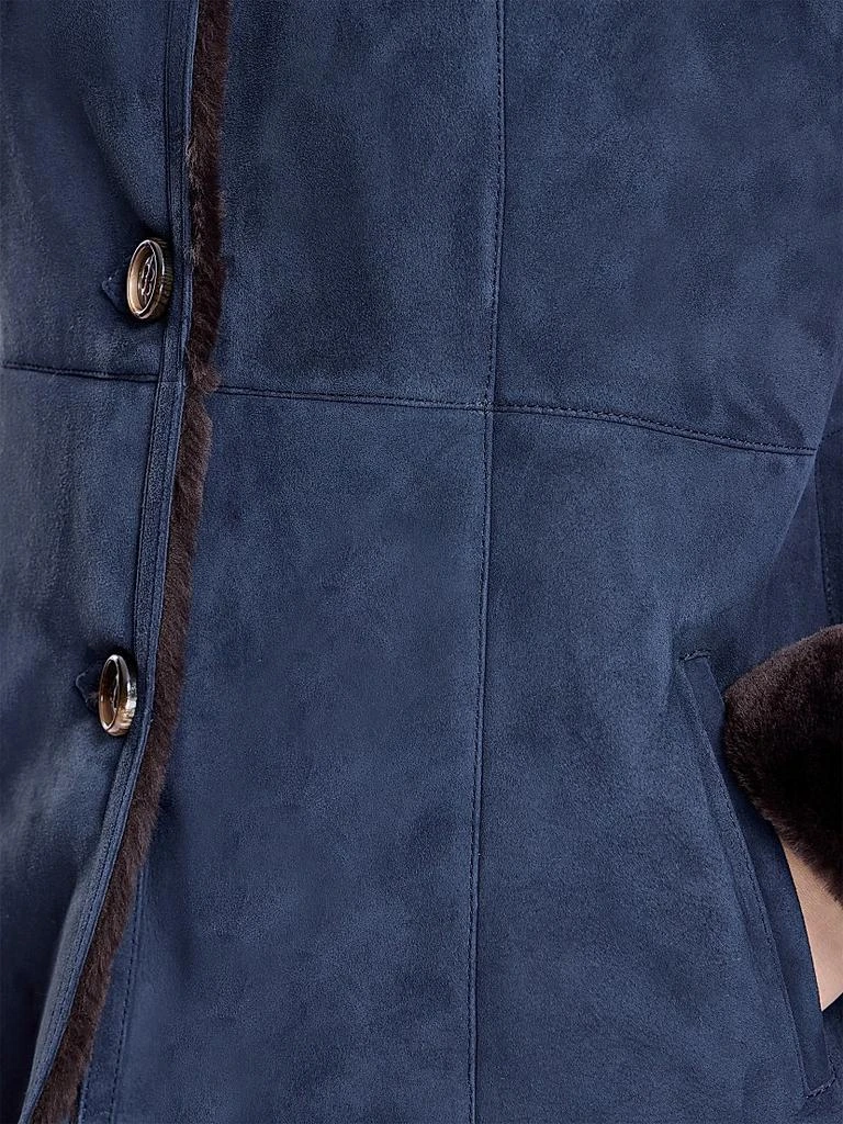 Maximilian Seamed Nubuck 
Shearling Jacket 6