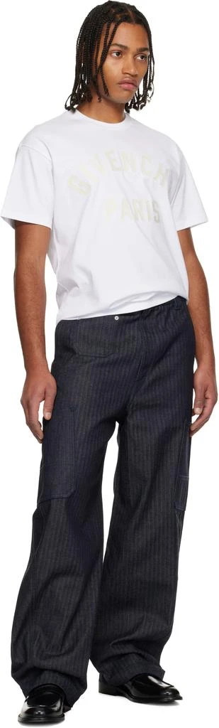 Givenchy White 
Givenchy Paris
 Embroidery T-shirt 4