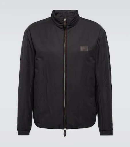 Berluti Ferro leather trimmed jacket 1