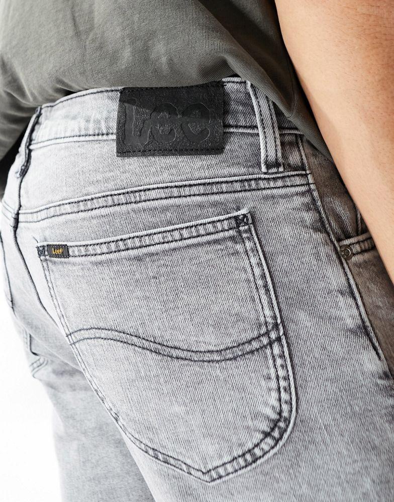 Lee Lee Rider slim fit jeans in grey acid wash