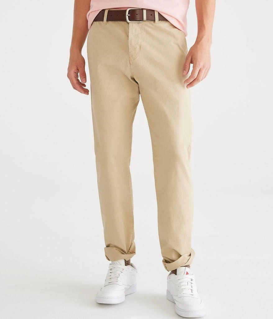 Aeropostale Men's Slim Straight Stretch Chinos 1