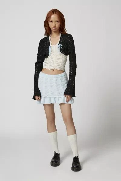 Urban Outfitters Bow Crochet Shrug Cardigan 2