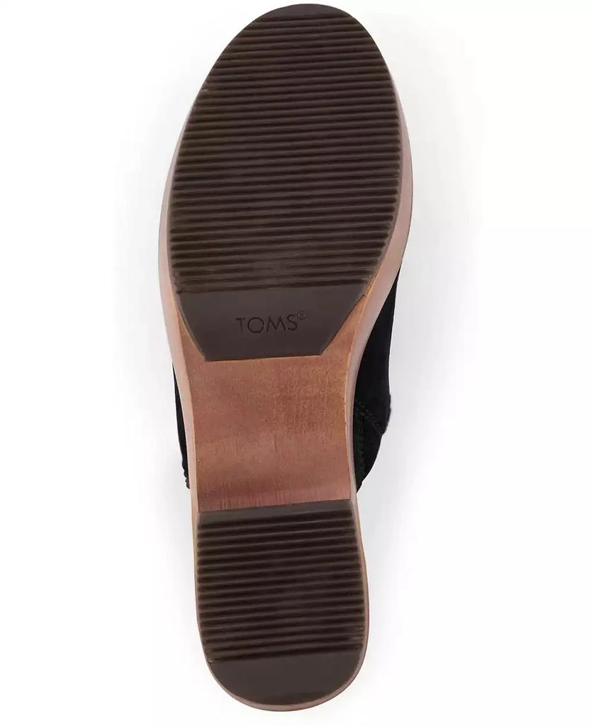TOMS Women's Addison Suede Wood Mule Clog 9
