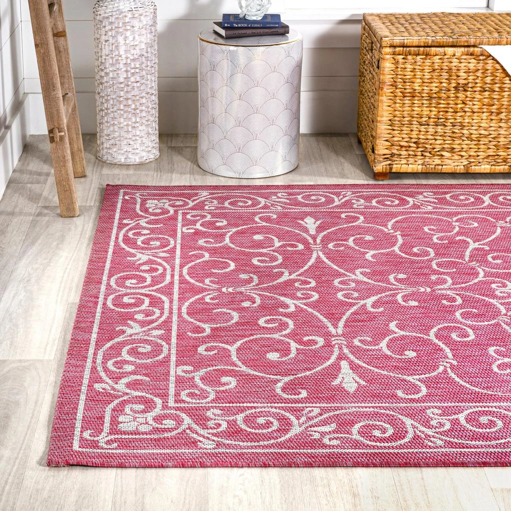JONATHAN Y Charleston Vintage Filigree Textured Weave Indoor/Outdoor Area Rug 3