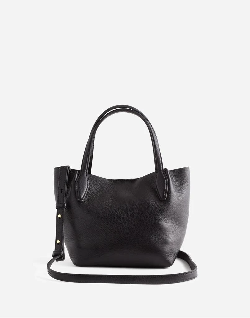 Madewell The Mini Shopper Tote in Soft Grain Pebbled Leather 3