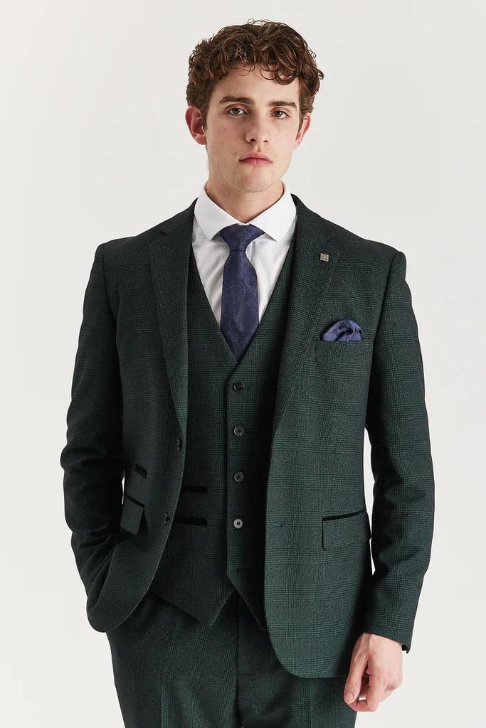 Paul Andrew Regent Checked Tailored Fit Blazer