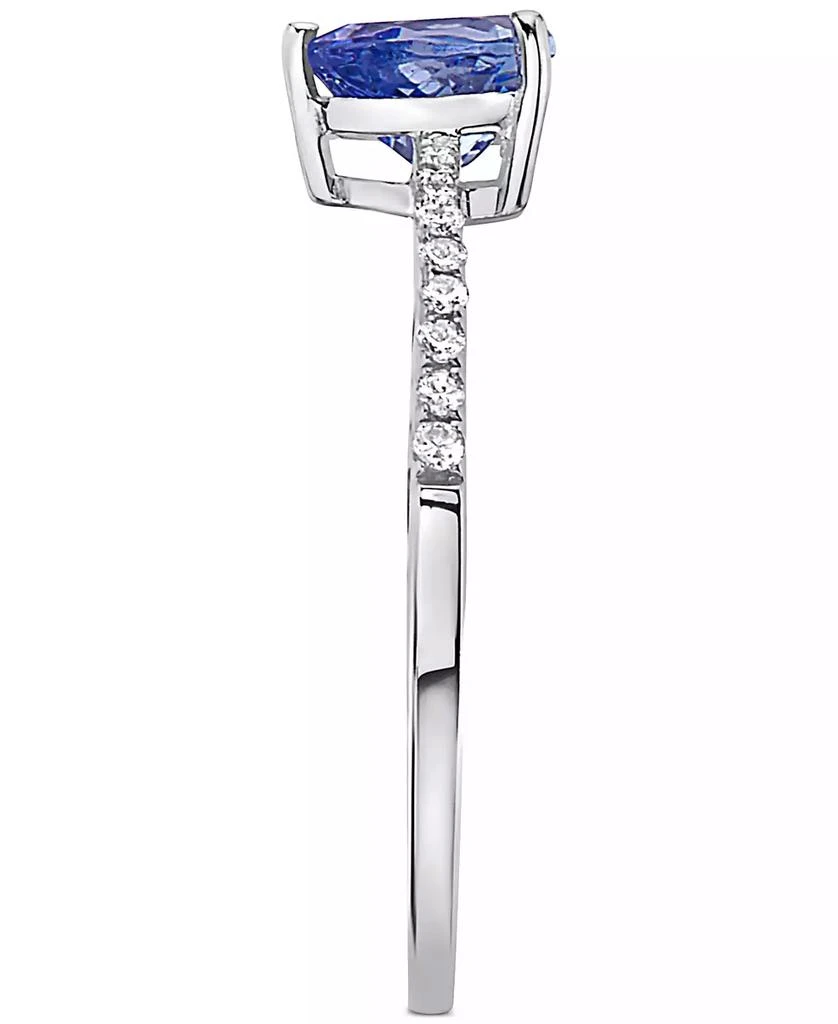 Effy EFFY® Tanzanite (5/8 ct. t.w.) & Diamond (1/10 ct. t.w.) Heart Ring in Sterling Silver 4