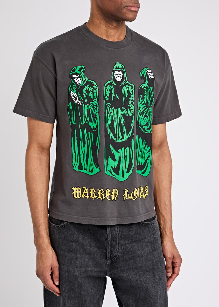 Warren Lotas Praying Druids printed cotton T-shirt