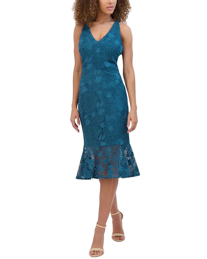 Siena Floral Lace Midi Dress 1