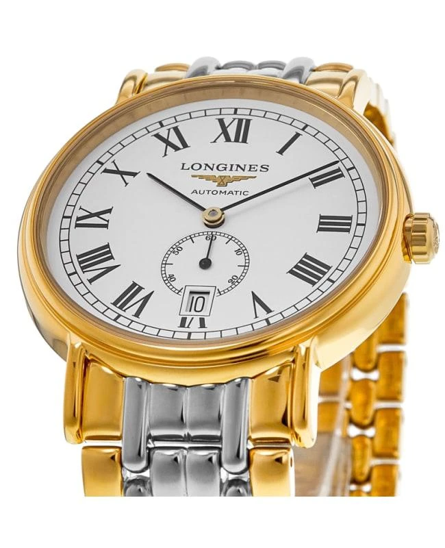 Longines Longines La Grande Classique Presence Automatic White Dial Yellow Gold PVD Steel Men's Watch L4.805.2.11.7 2