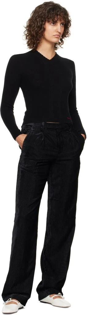 Shushu/Tong Black Straight-Leg Corduroy Trousers 4