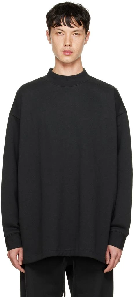 Fear of God ESSENTIALS Black Relaxed Sweatshirt 1