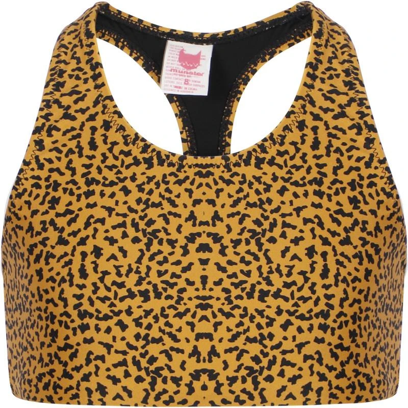 Munster Leopard print tank top in black and orange 1