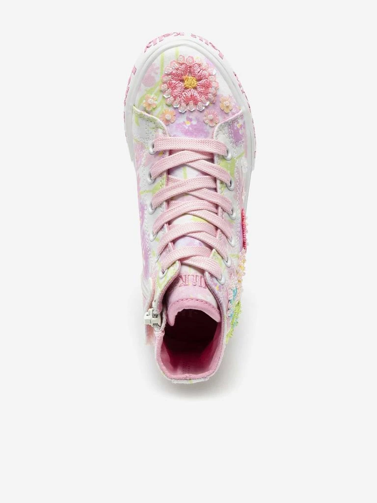 Lelli Kelly Girls Eloise Mid Baseball Boots in White 3