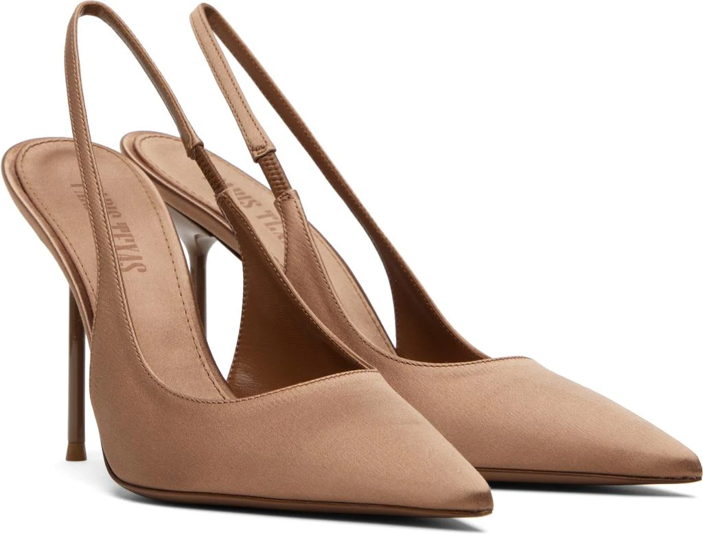 Paris Texas Tan Lidia Slingback Heels 4
