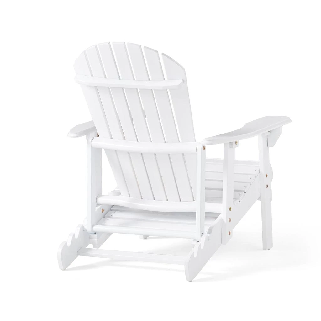 Streamdale Furniture Streamdale Reclining Acacia Wood Adirondack Chair with Footrest for Relaxation 3