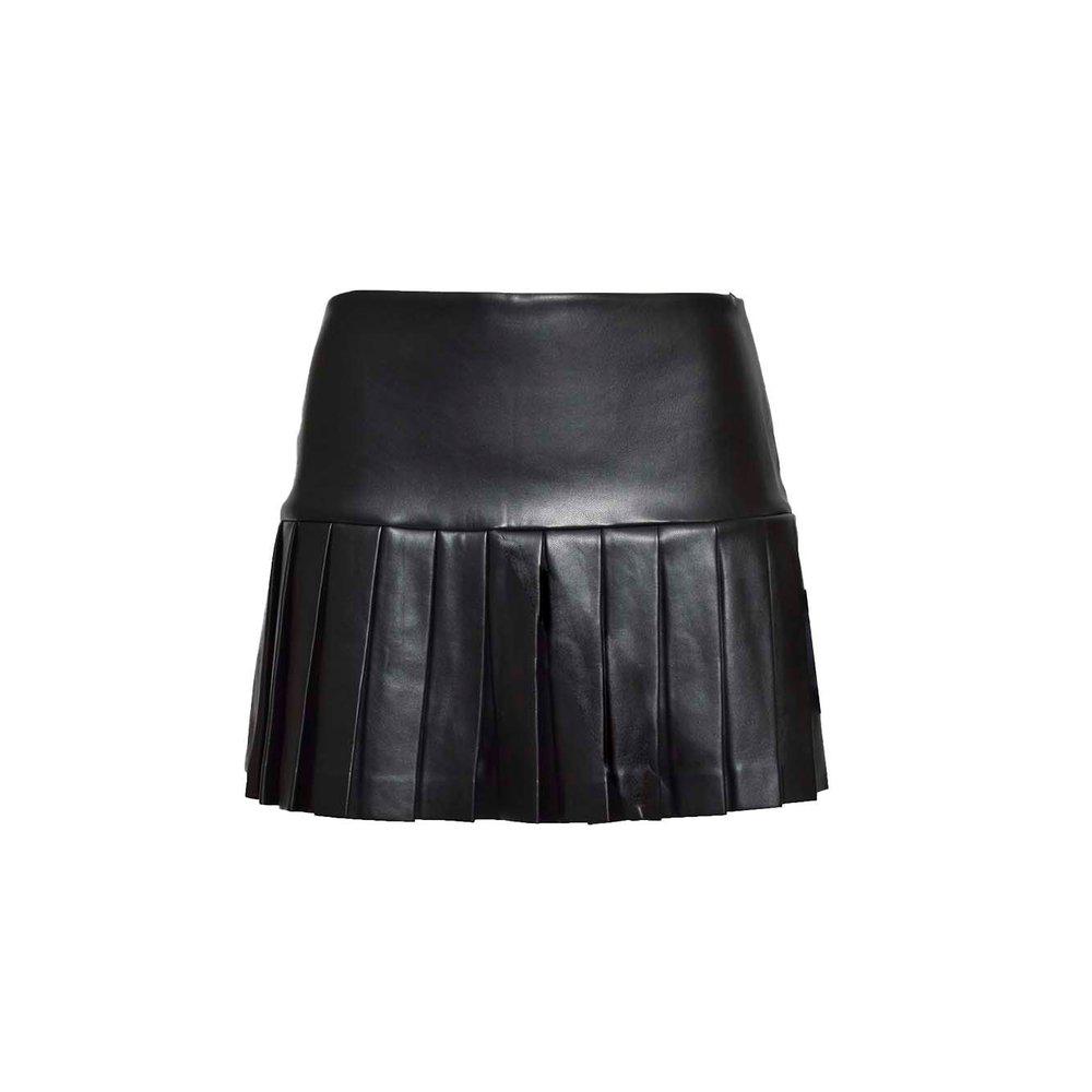 Norma Kamali Norma Kamali Pleated Mini Skirt
