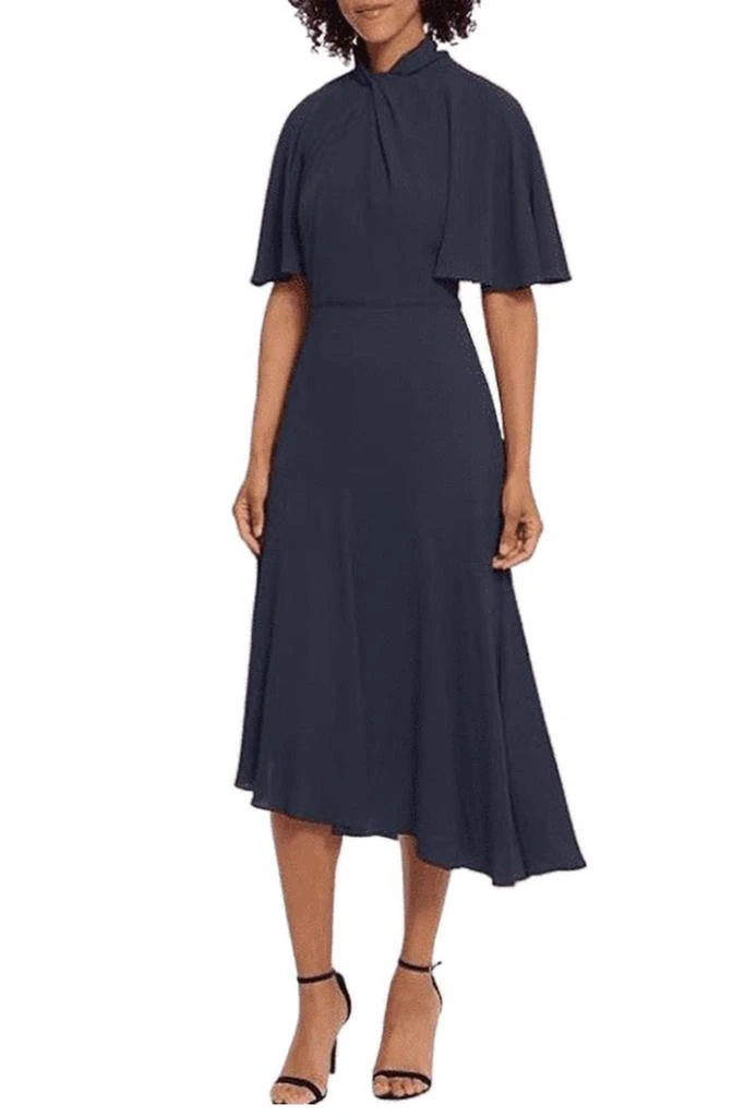 asymmetrical sheath dress maggy london ASYMMETRICAL HEM DRESS WITH WIDE SLEEVES Maggy London