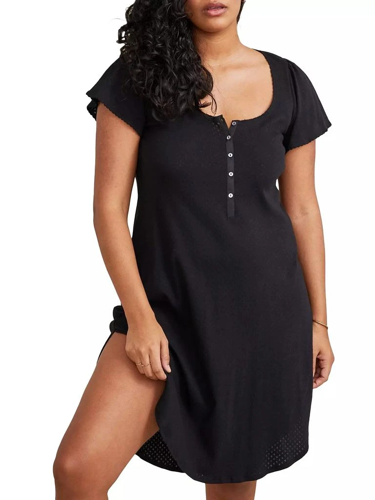 HATCH The Pointelle Maternity Nursing Friendly Nightgown 1