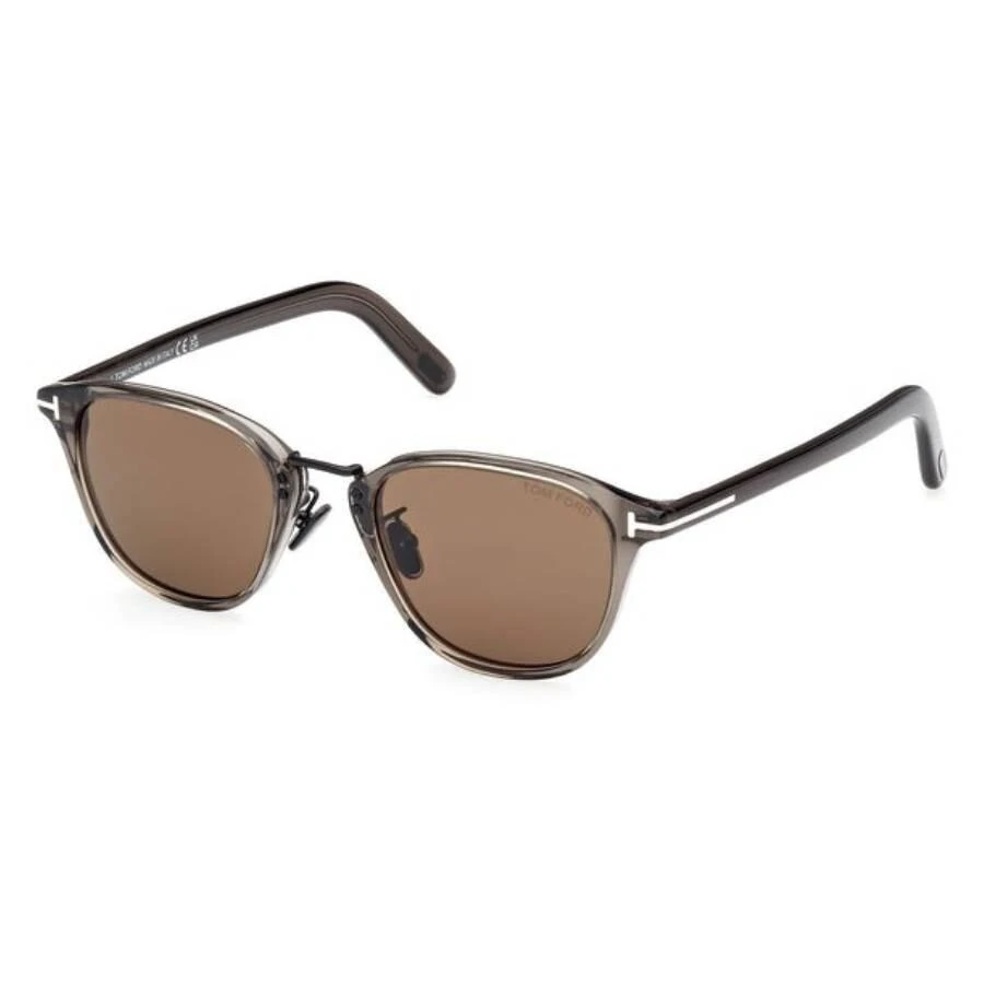Tom Ford FT0977-D 20J Round Sunglasses - Grey/Roviex New TOM FORD FT0977-D 20J Transparent Grey/Roviex 48-22-145  main image 2