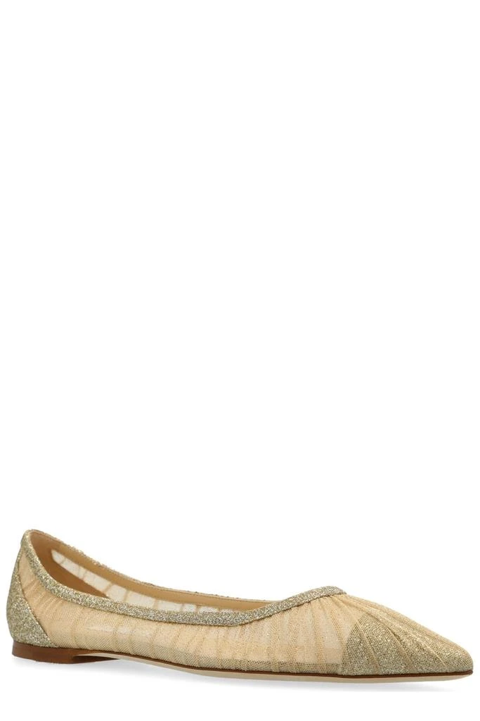Jimmy Choo Jimmy Choo Love Flat Glitter Ballerinas 2