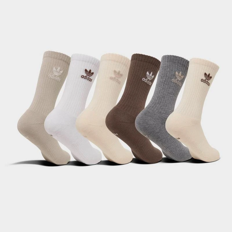 Adidas Women's adidas Originals Trefoil Cushion Crew Socks (6-Pack) 2