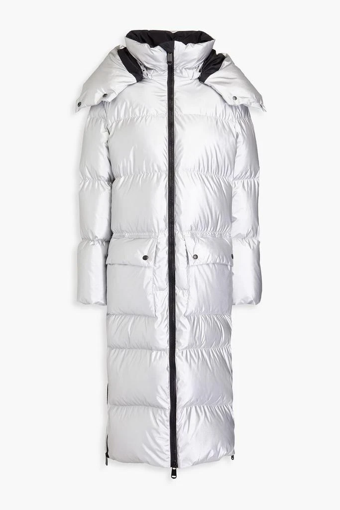 Goldbergh Jett quilted metallic hooded down coat 1