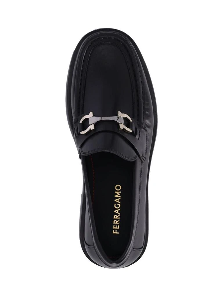 Black Salvatore Ferragamo Shoes_9.5 E New Salvatore Ferragamo BENFORD Black Leather Men Loafers  main image 3