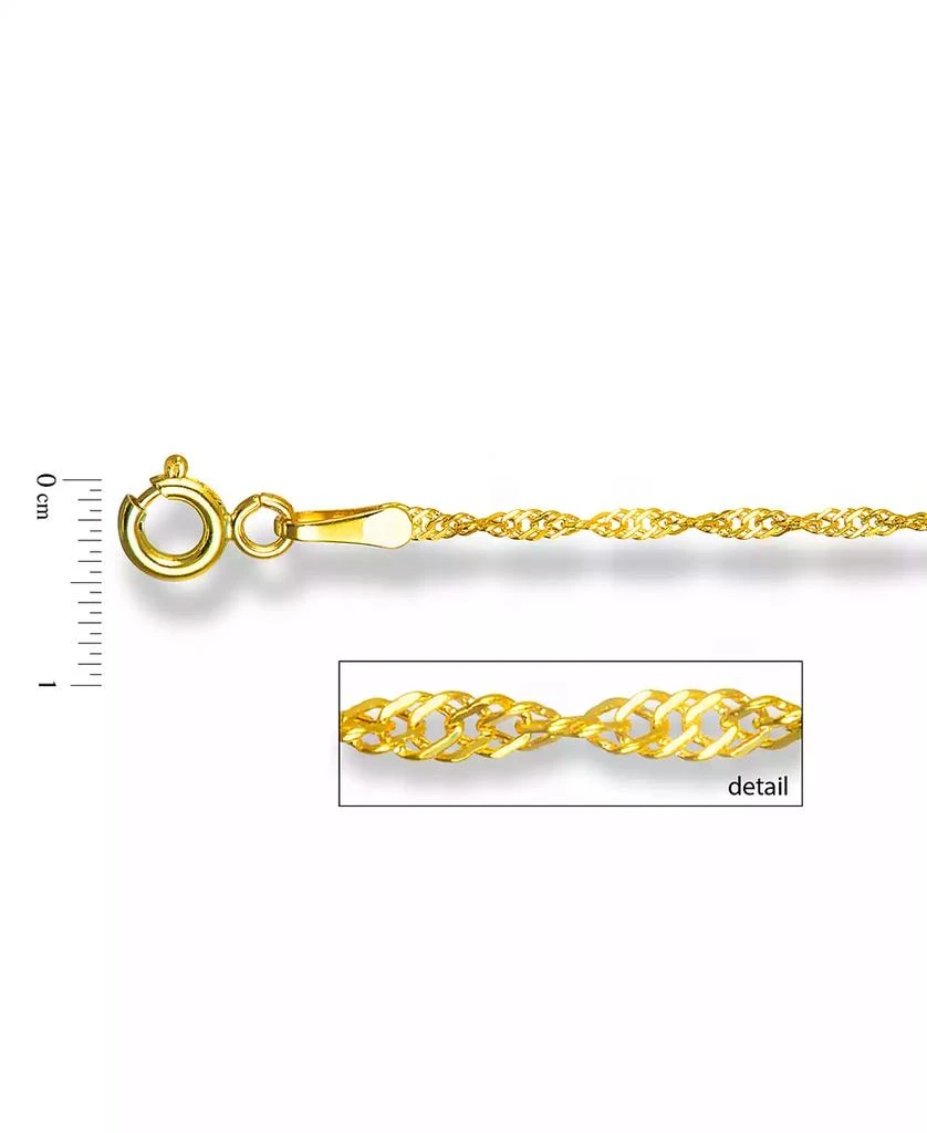 Macy's 20" Singapore Chain Necklace (1-1/2mm) in 14k Gold 2