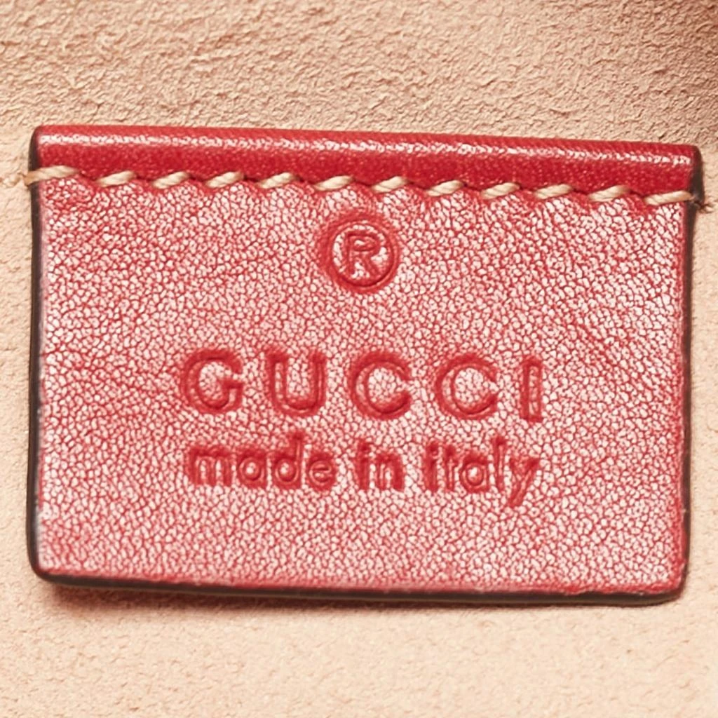 Gucci Gucci Red Matelasse Leather GG Marmont Belt Bag 14