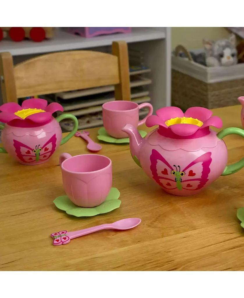Melissa & Doug Melissa & Doug Butterfly Tea Set (15 pcs) - Play Food Accessories 3
