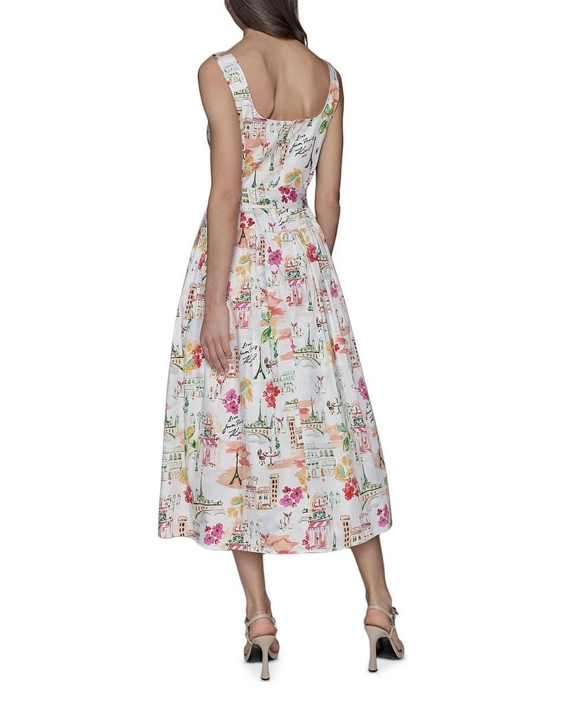 Karl Lagerfeld Paris Scenic Print Midi Dress 3